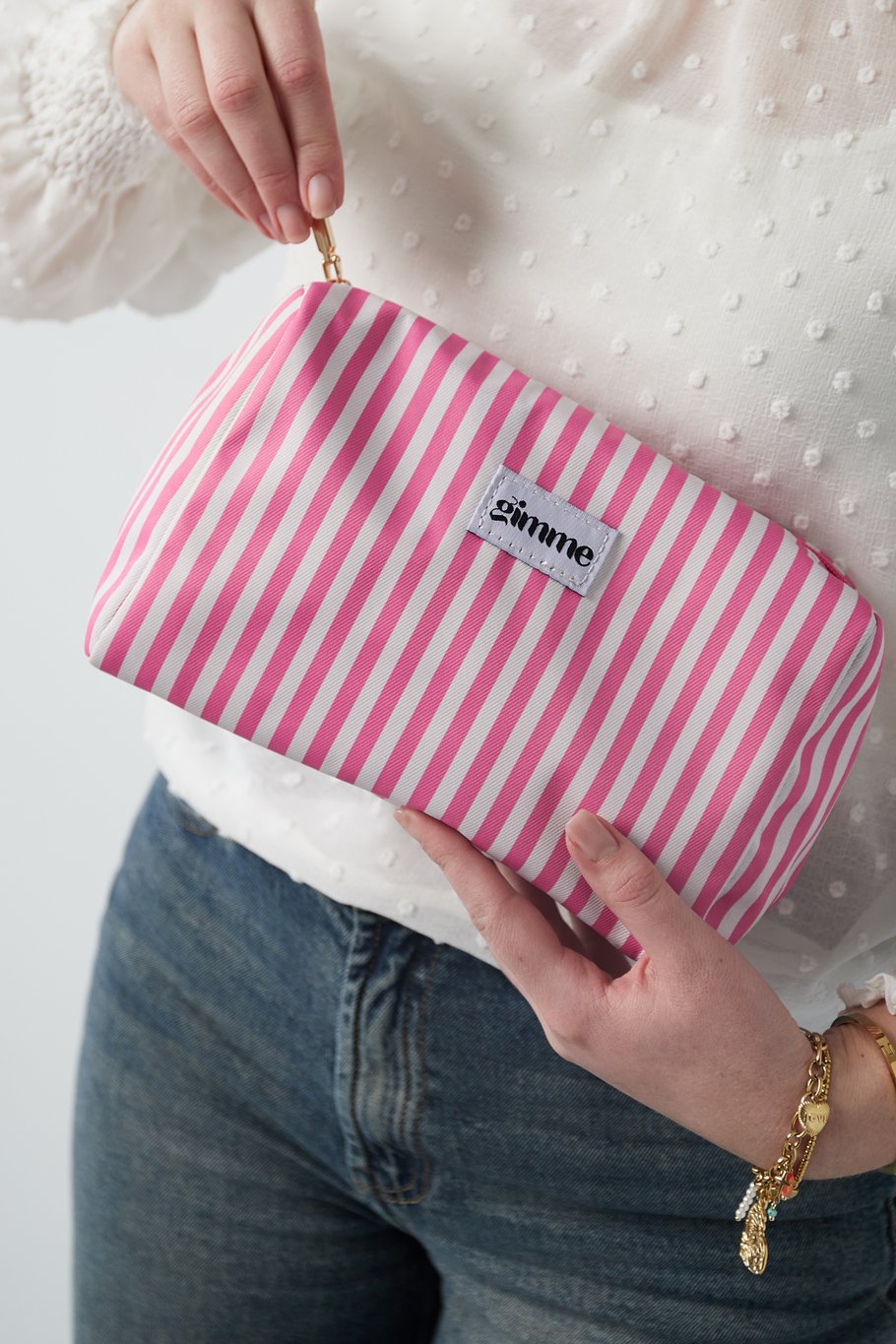 Make-up Bag Wit Roze