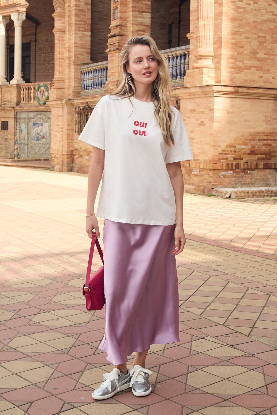 Rok Satijn Beige voor dames