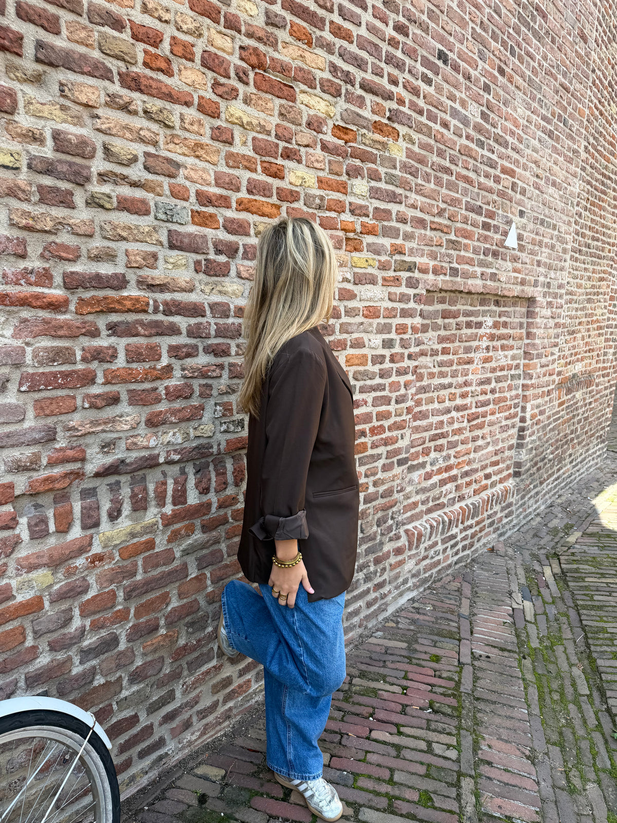 Blazer Roza Oversized Brown voor dames