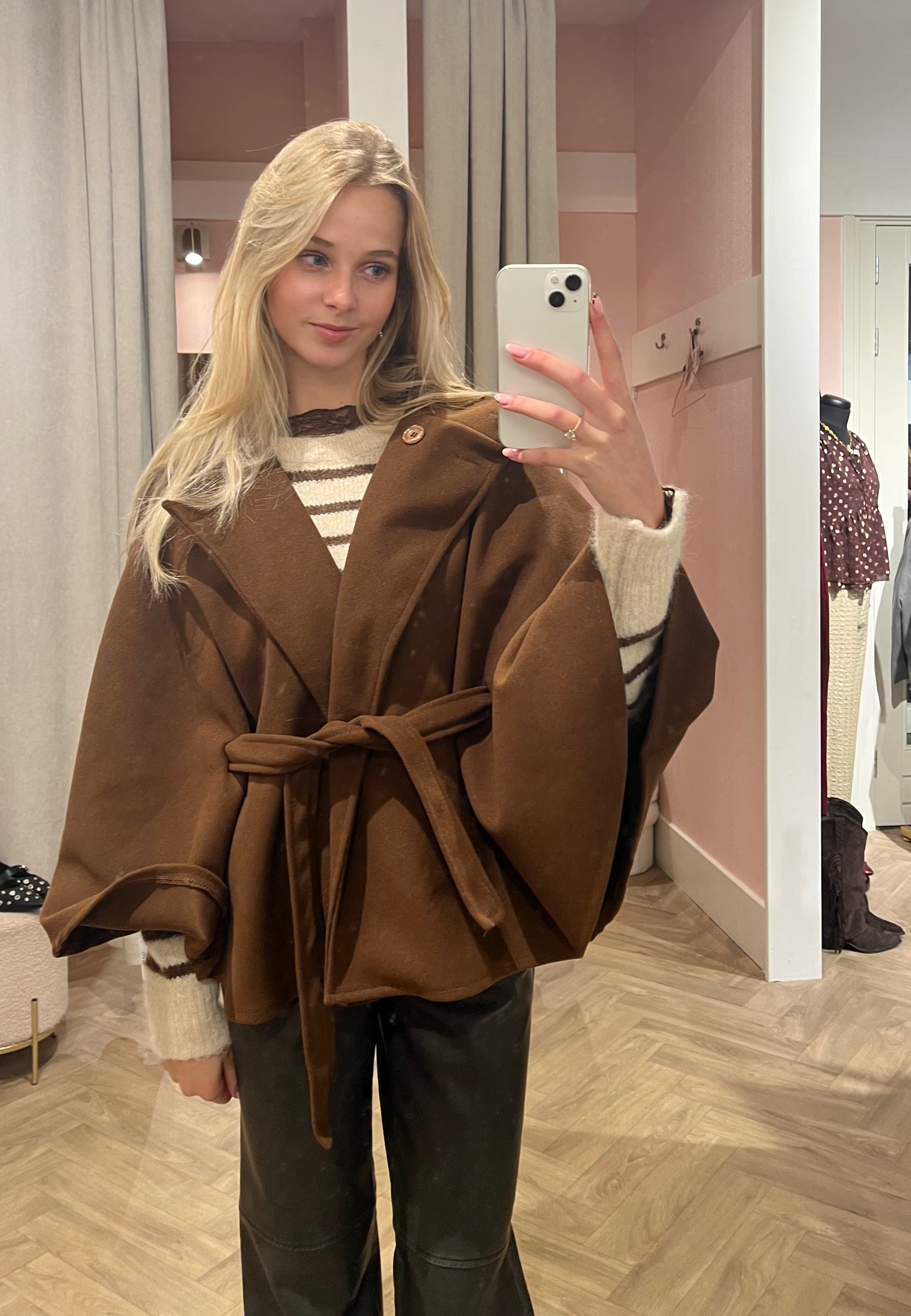 Jas Nadine Camel voor dames