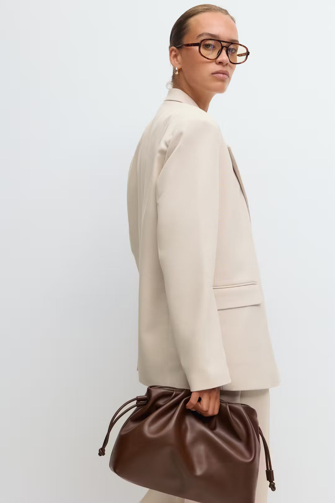 Blazer Twill Beige voor dames