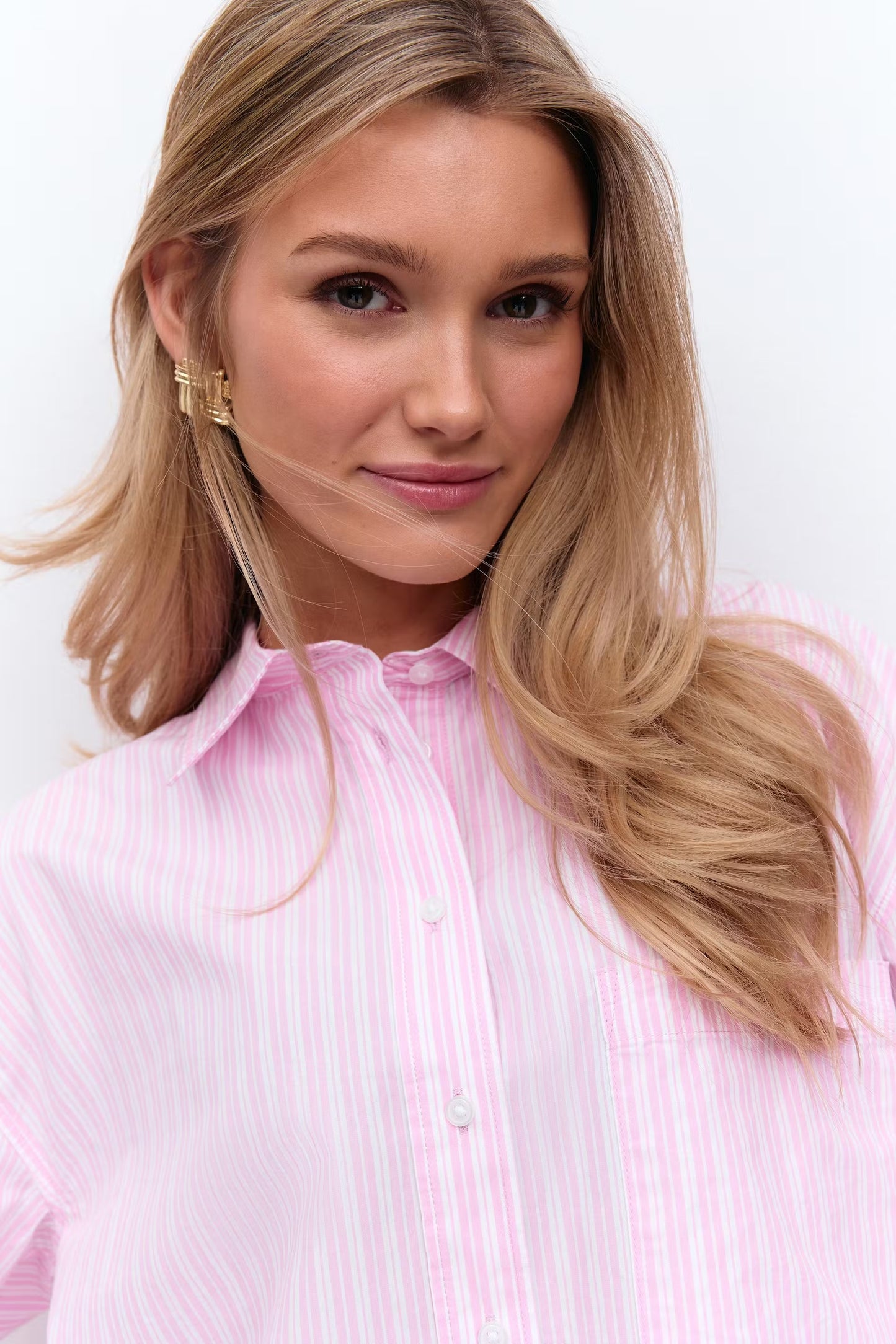 Blouse Stripe Roze voor dames