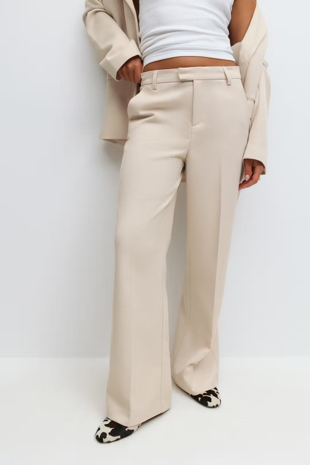 Broek Twill Beige voor dames