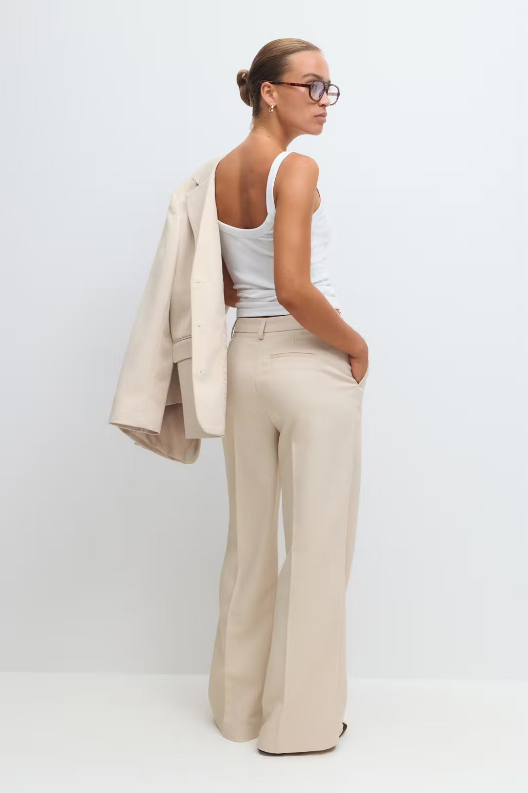 Broek Twill Beige voor dames