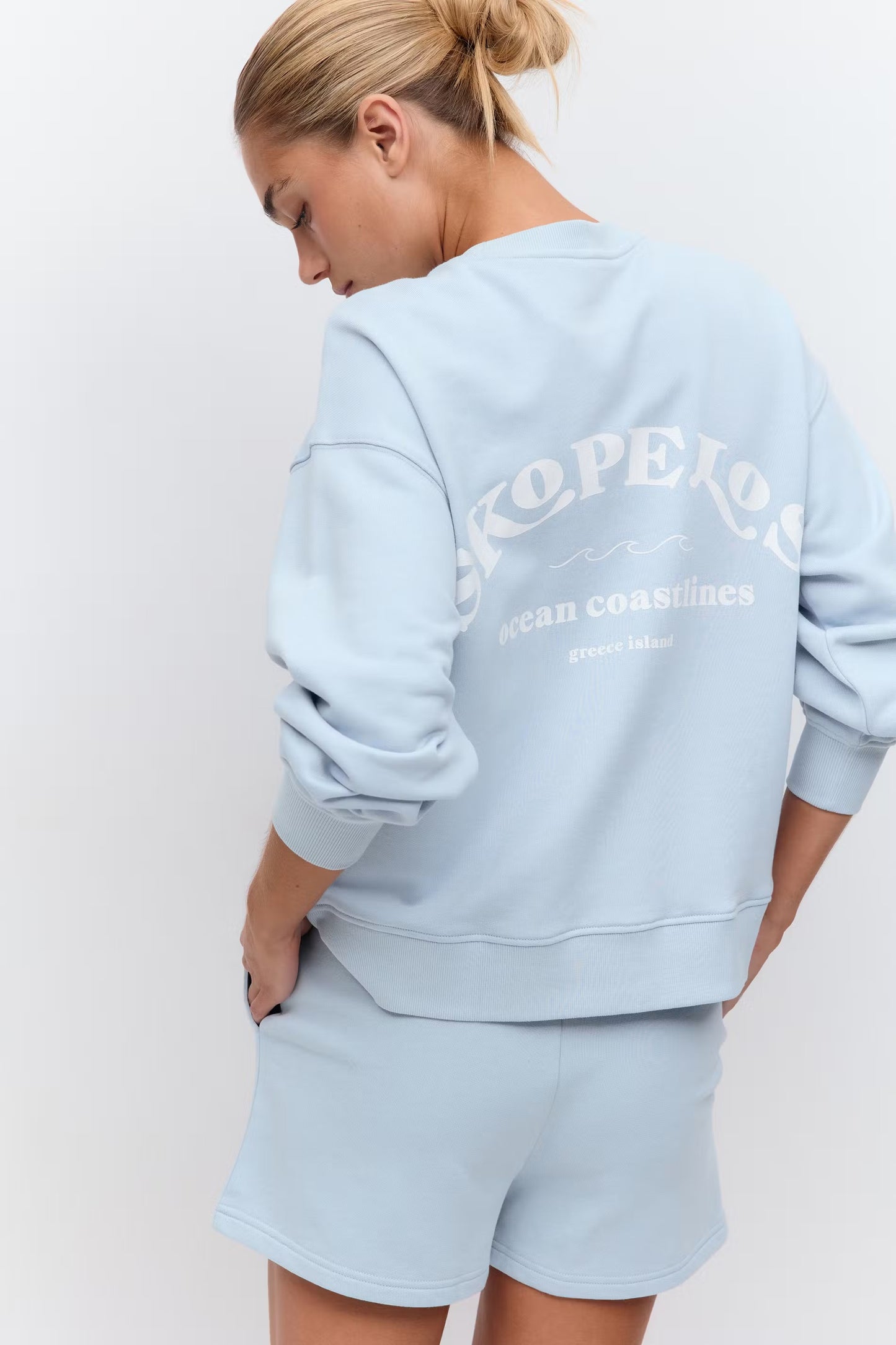 Sweater Printed Blauw voor dames