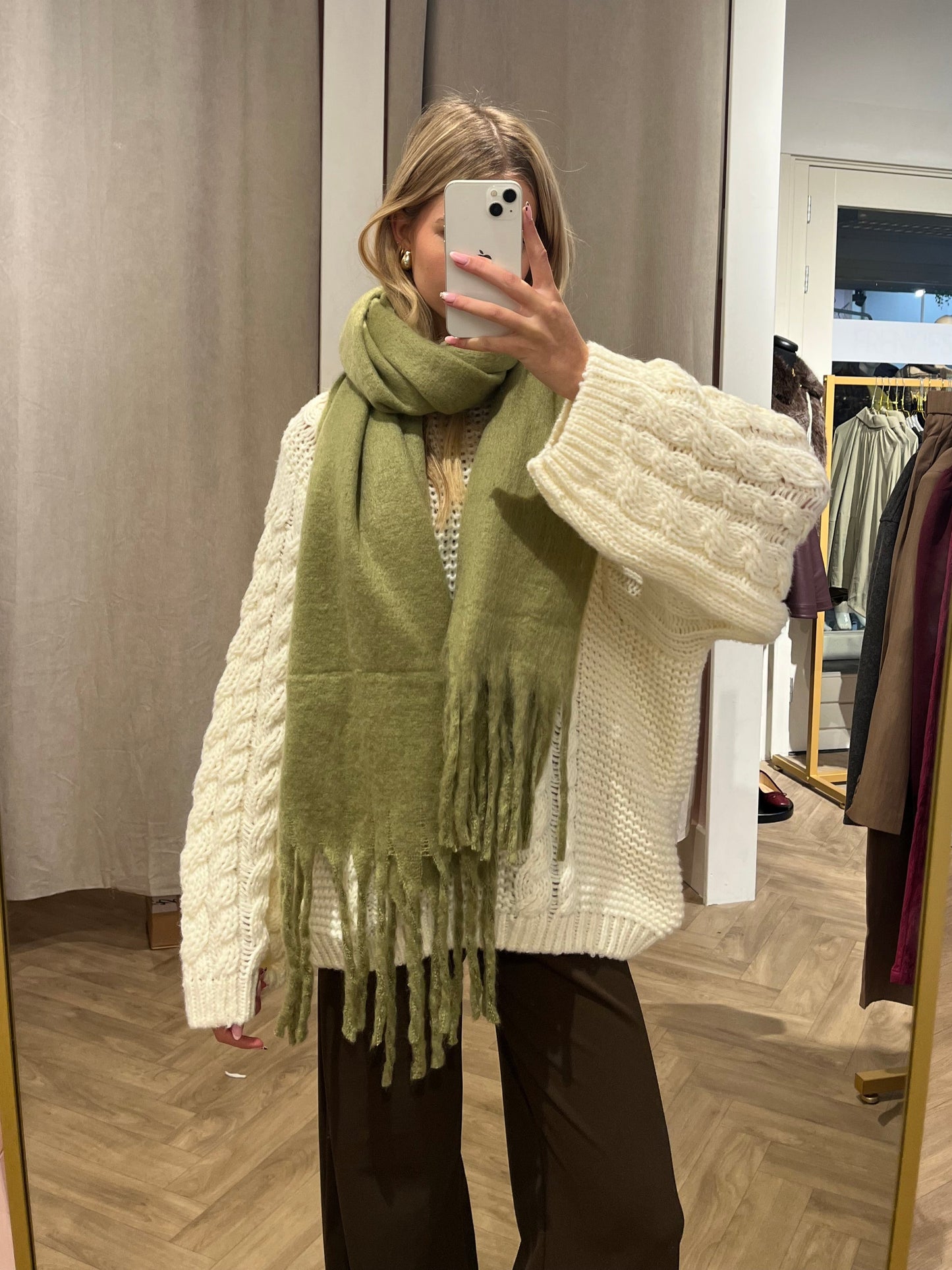 Sjaal Lichtgroen voor dames