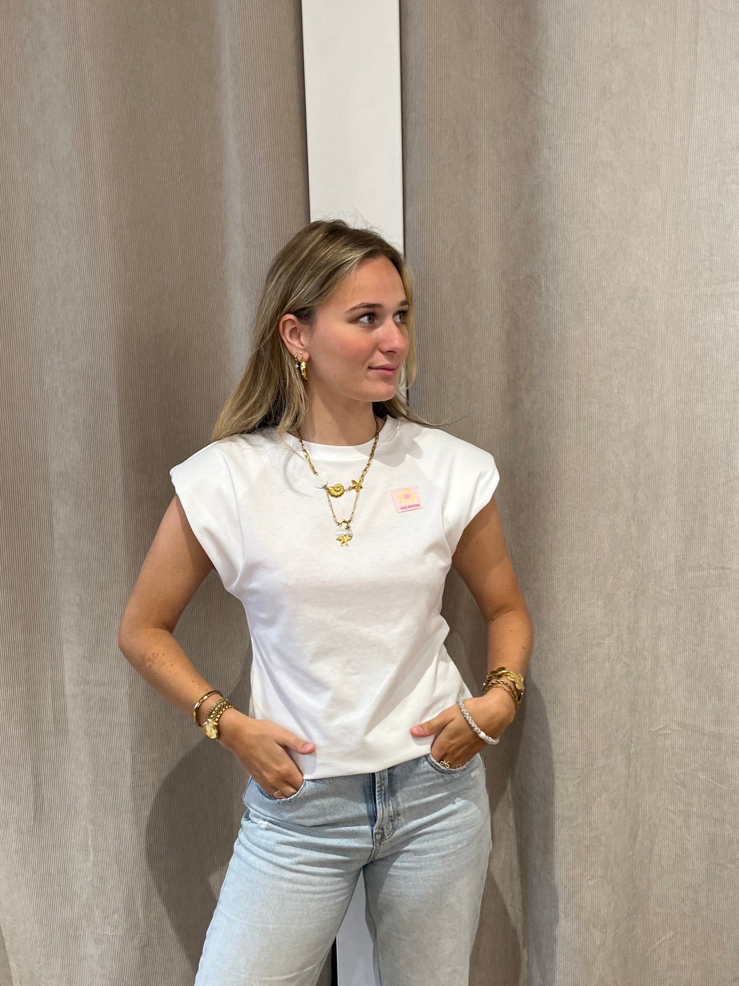T-shirt Katinka Wit voor dames