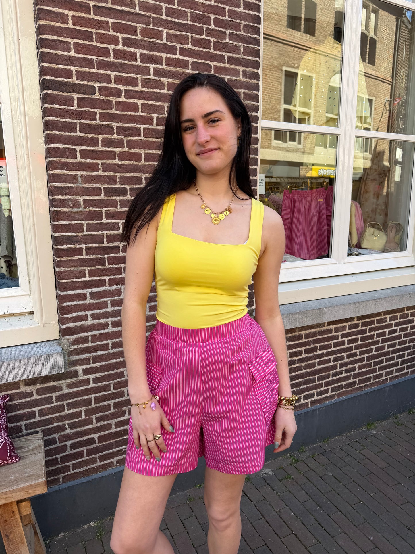 Top Macy Yellow voor dames