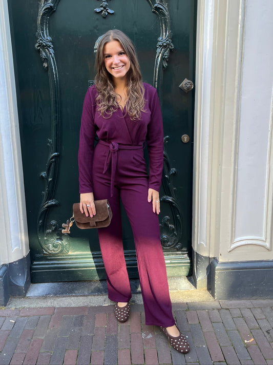 Jumpsuit Egina Bordeaux voor dames