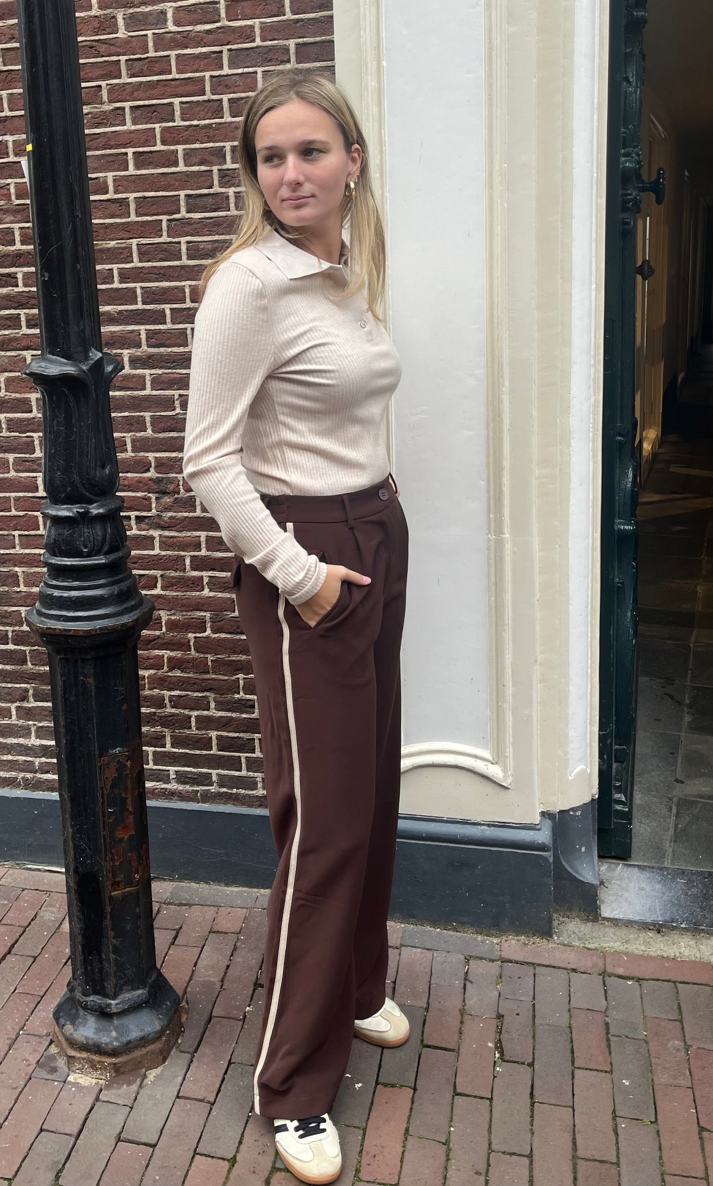 Top Merel Beige voor dames