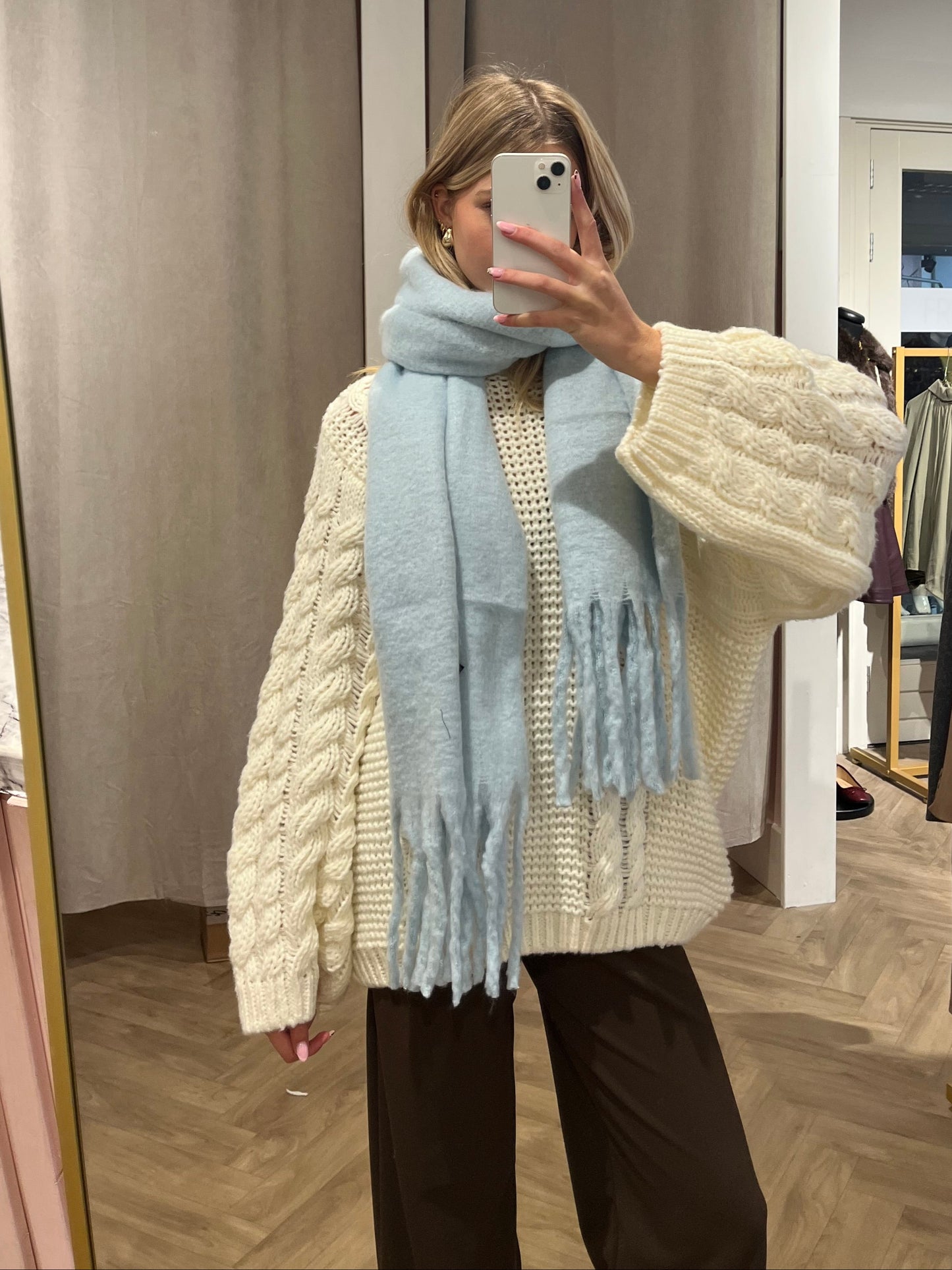 Sjaal Lichtblauw voor dames