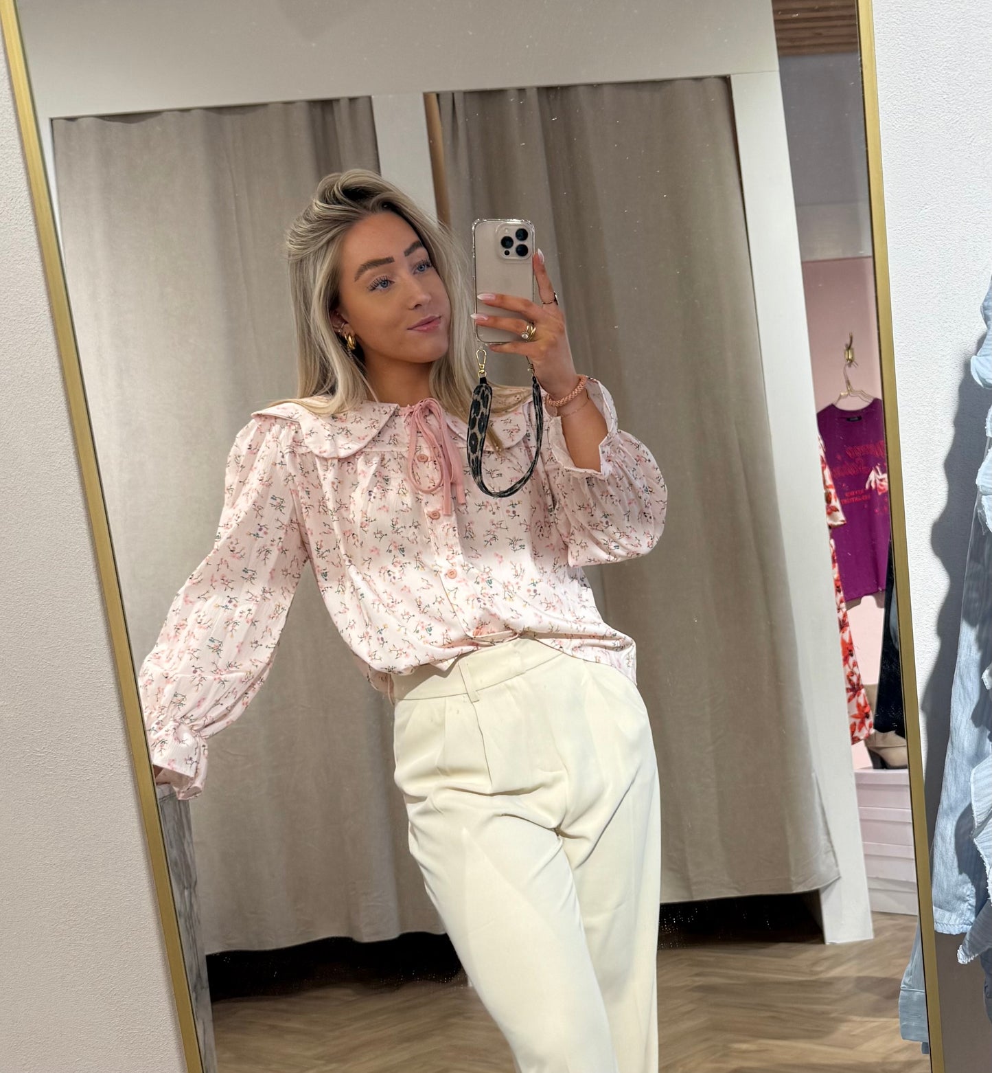 Blouse Fem Roze voor dames