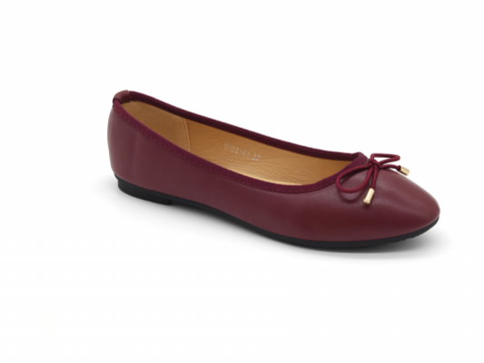 Ballerina Strik Bordeaux voor dames