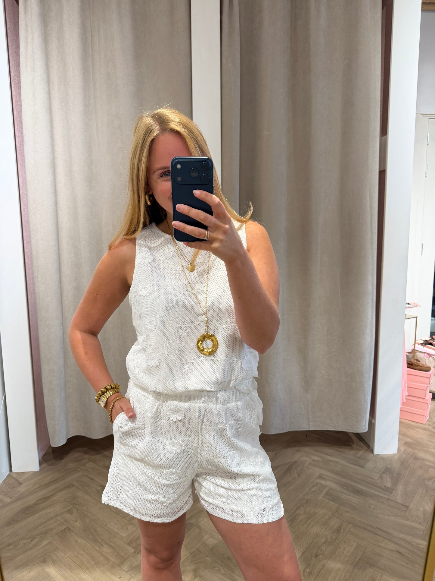 Short Bess White voor dames