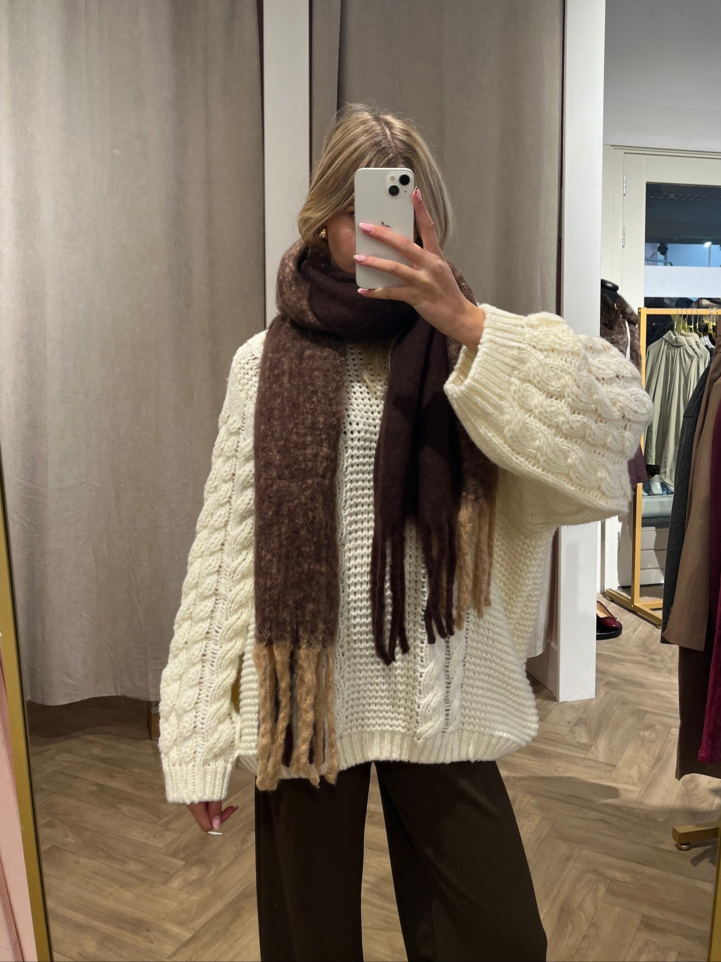 Sjaal Bruin voor dames