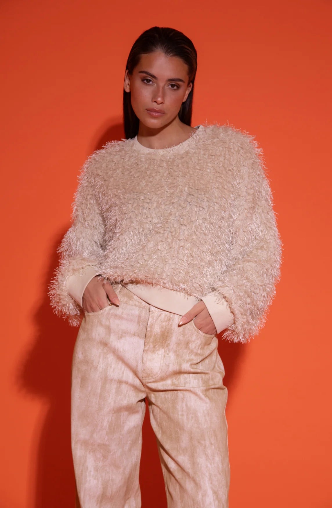 Sweater Fav Beige voor dames