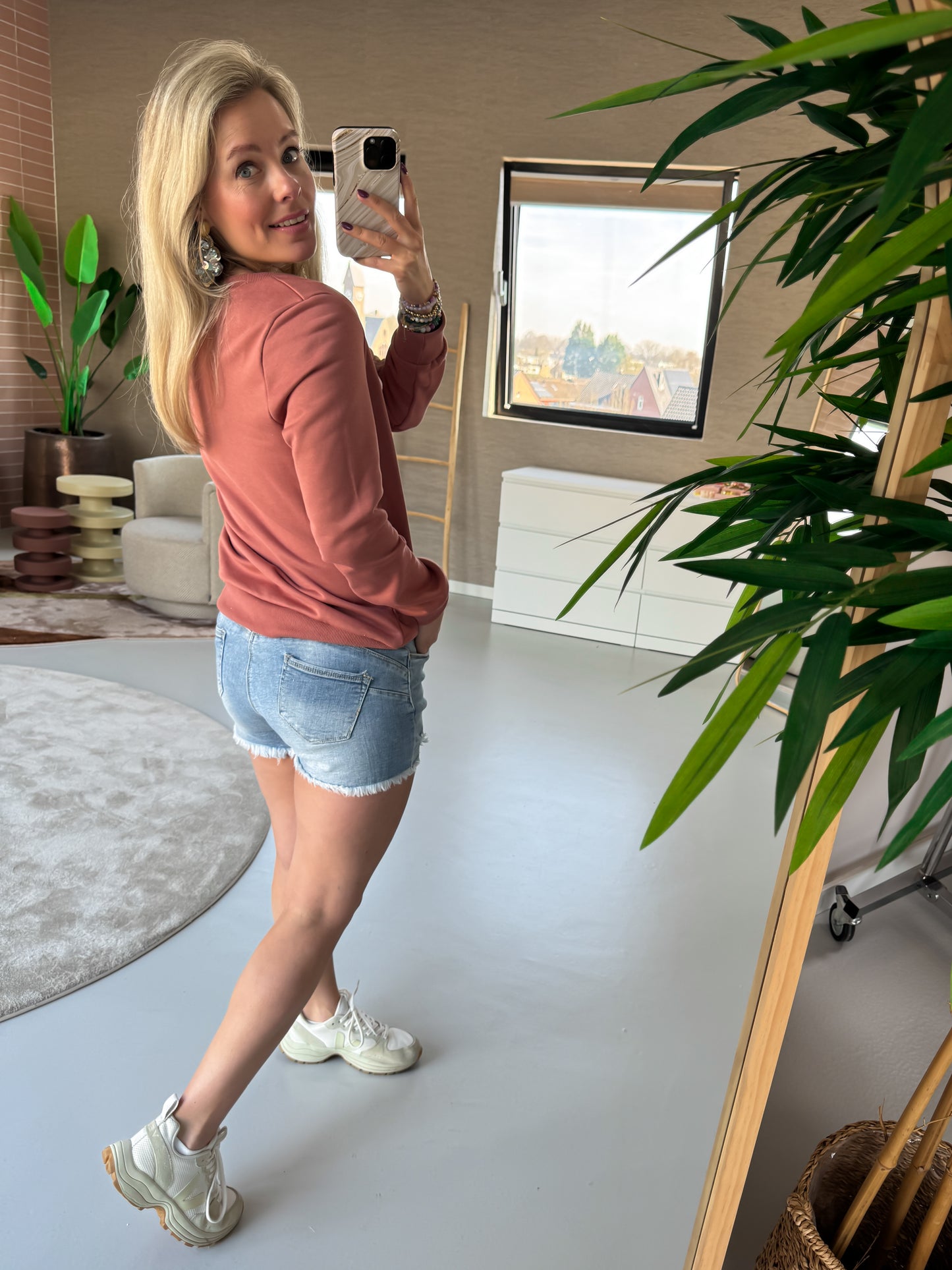 Sweater Amour Roest voor dames
