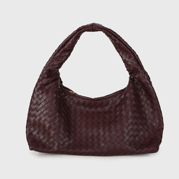 Bag Braided Bordeaux - productfoto Frenkies Fashion