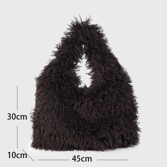 Bag Furry Brown - productfoto Frenkies Fashion