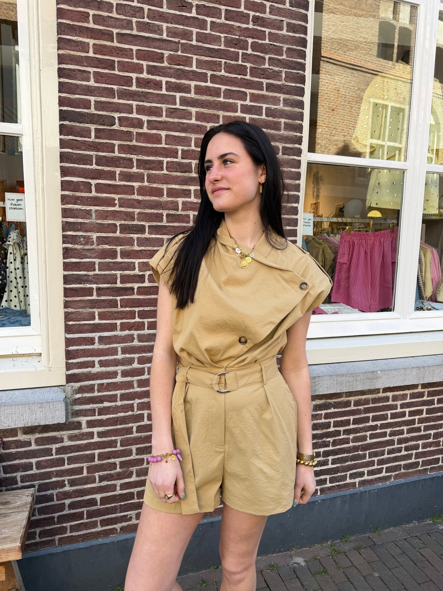 Playsuit Jente Beige voor dames