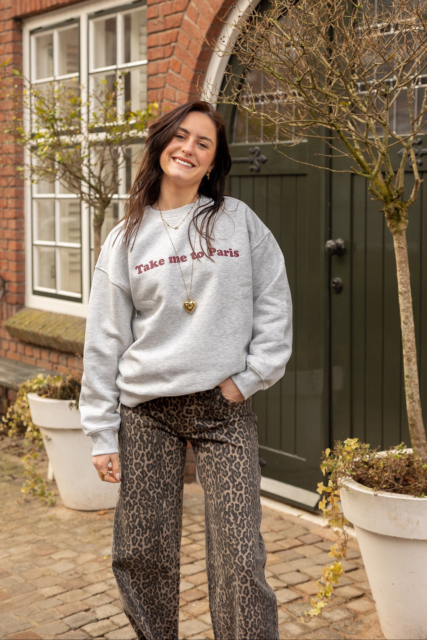 Sweater Paris Grijs voor dames