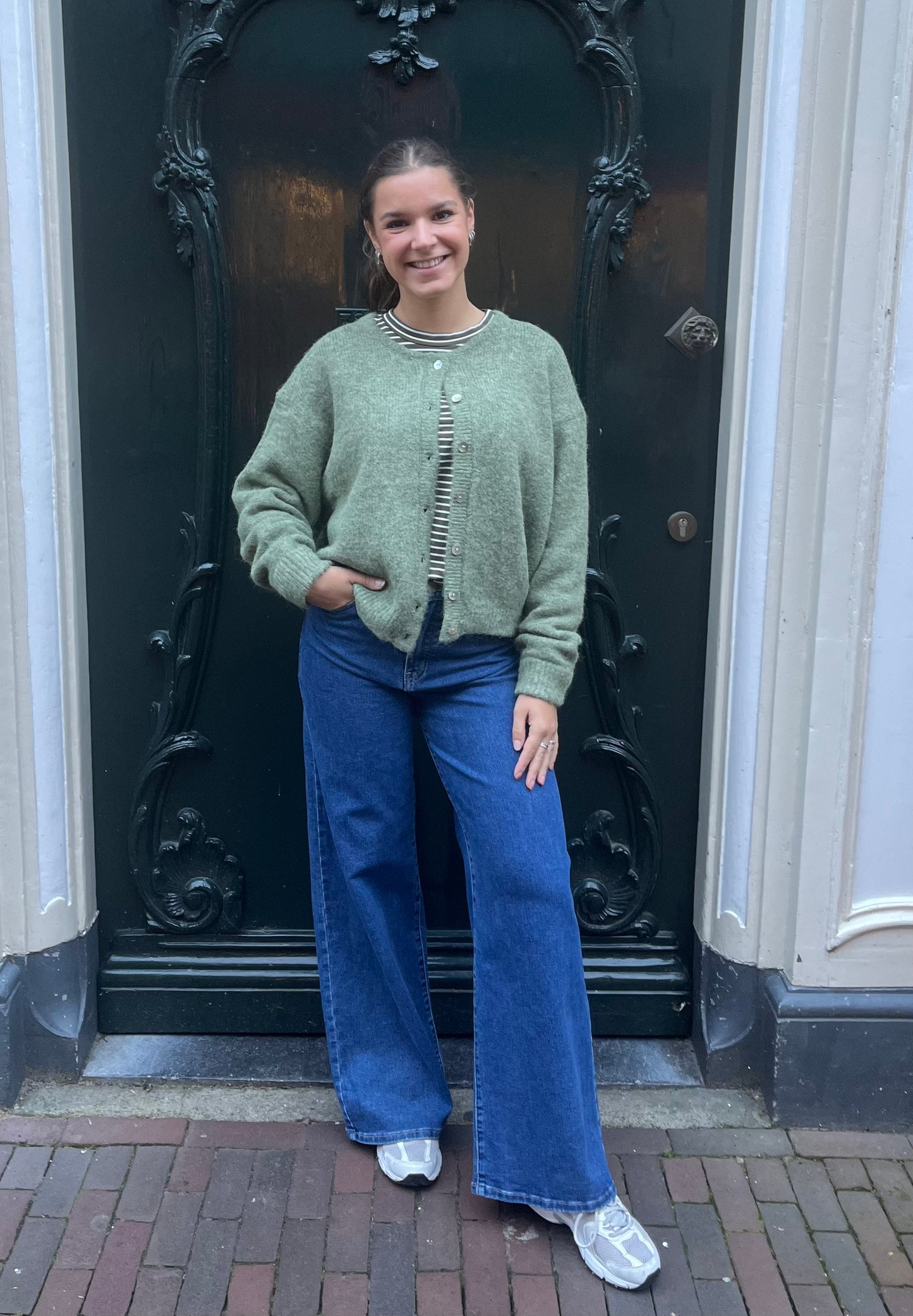 Vest Tessa Groen voor dames