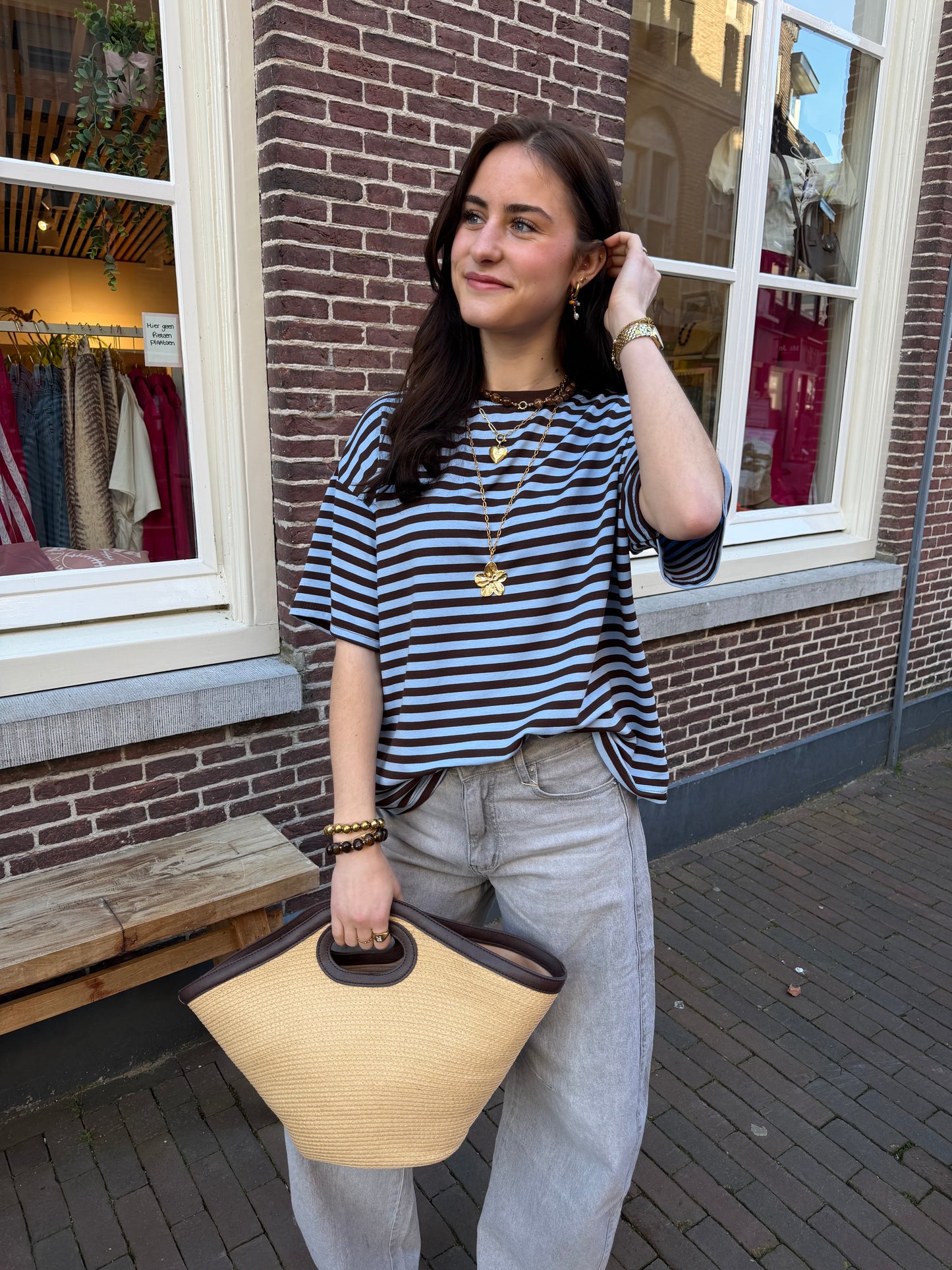 T-shirt Fien Blue voor dames