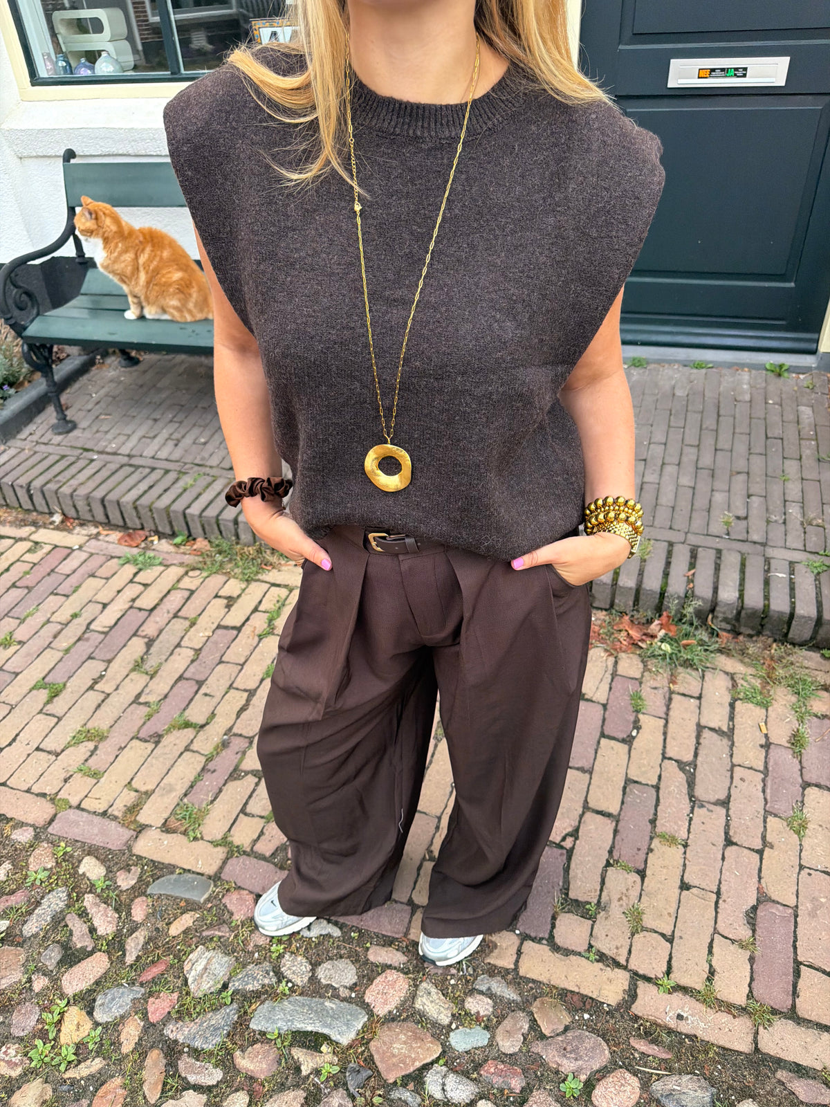 Spencer Dana Knit Brown voor dames