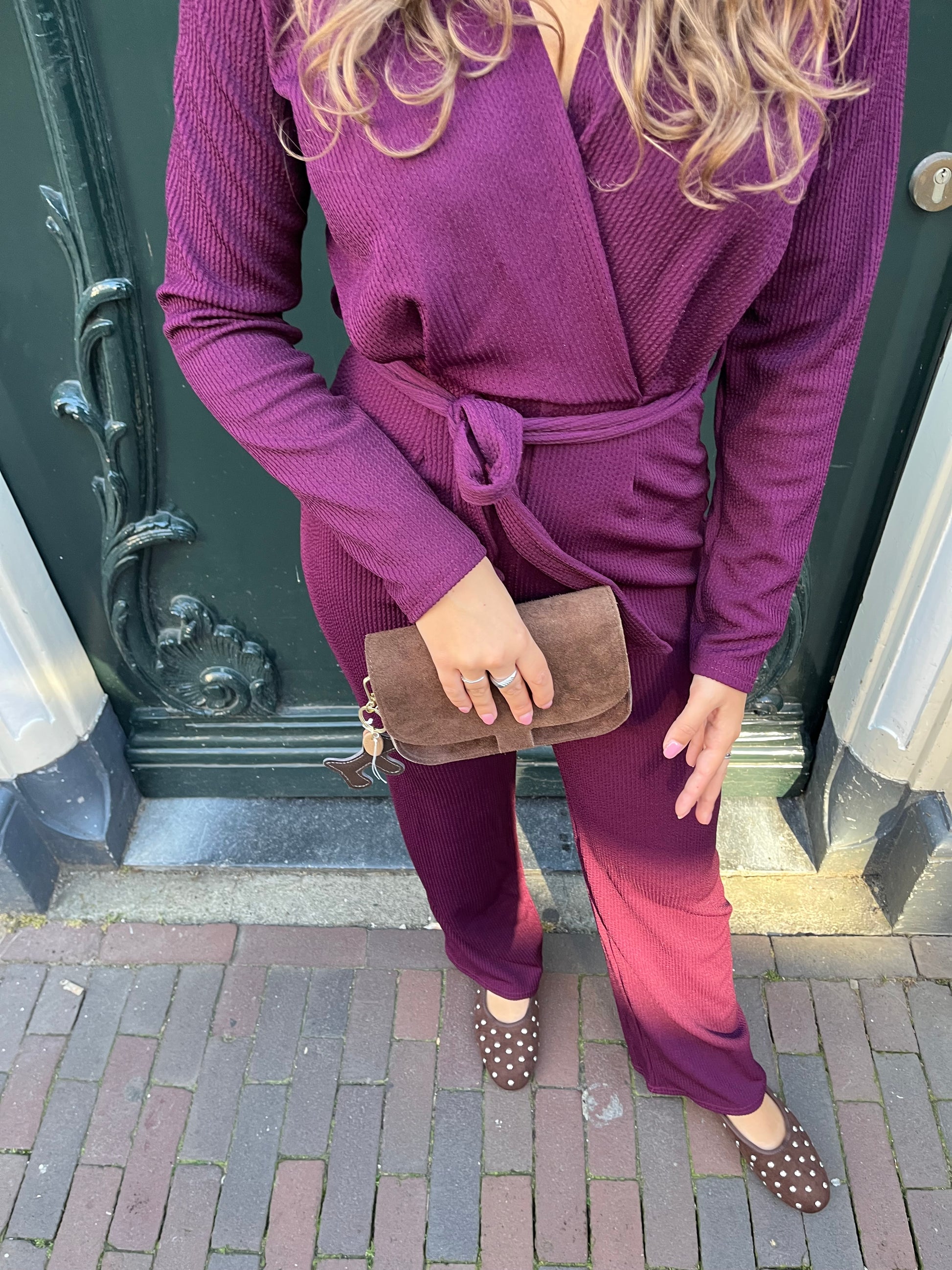 Jumpsuit Egina Bordeaux voor dames