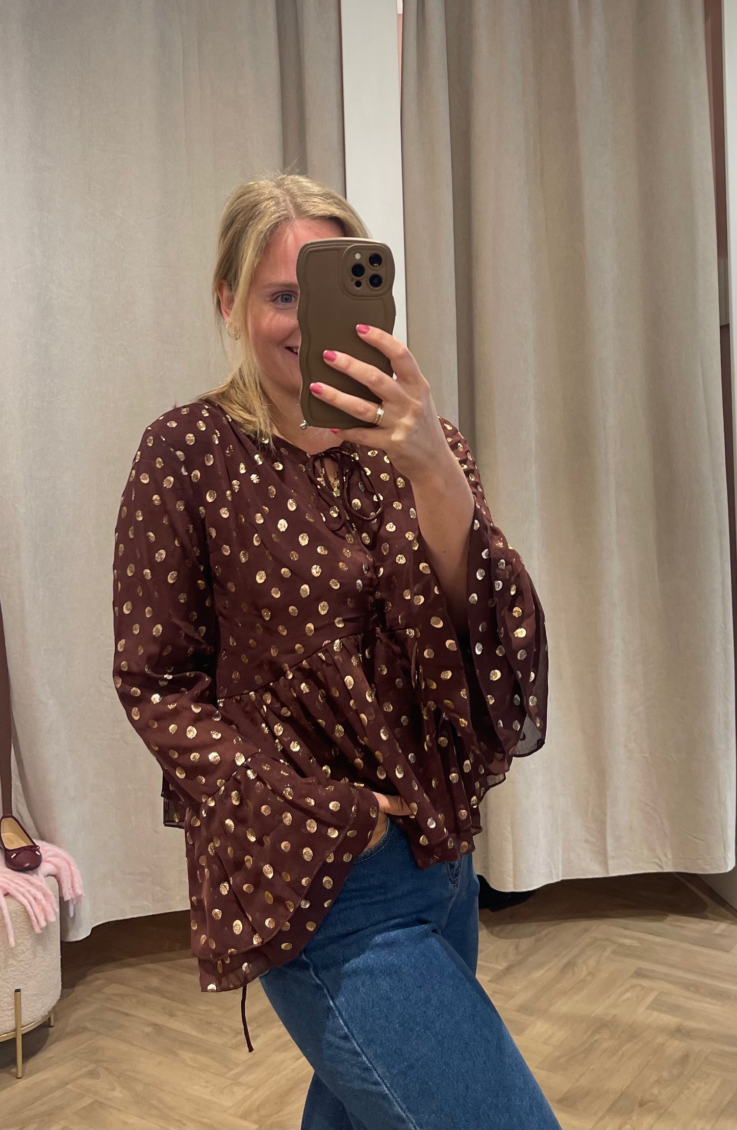 Blouse Dani Bruin voor dames