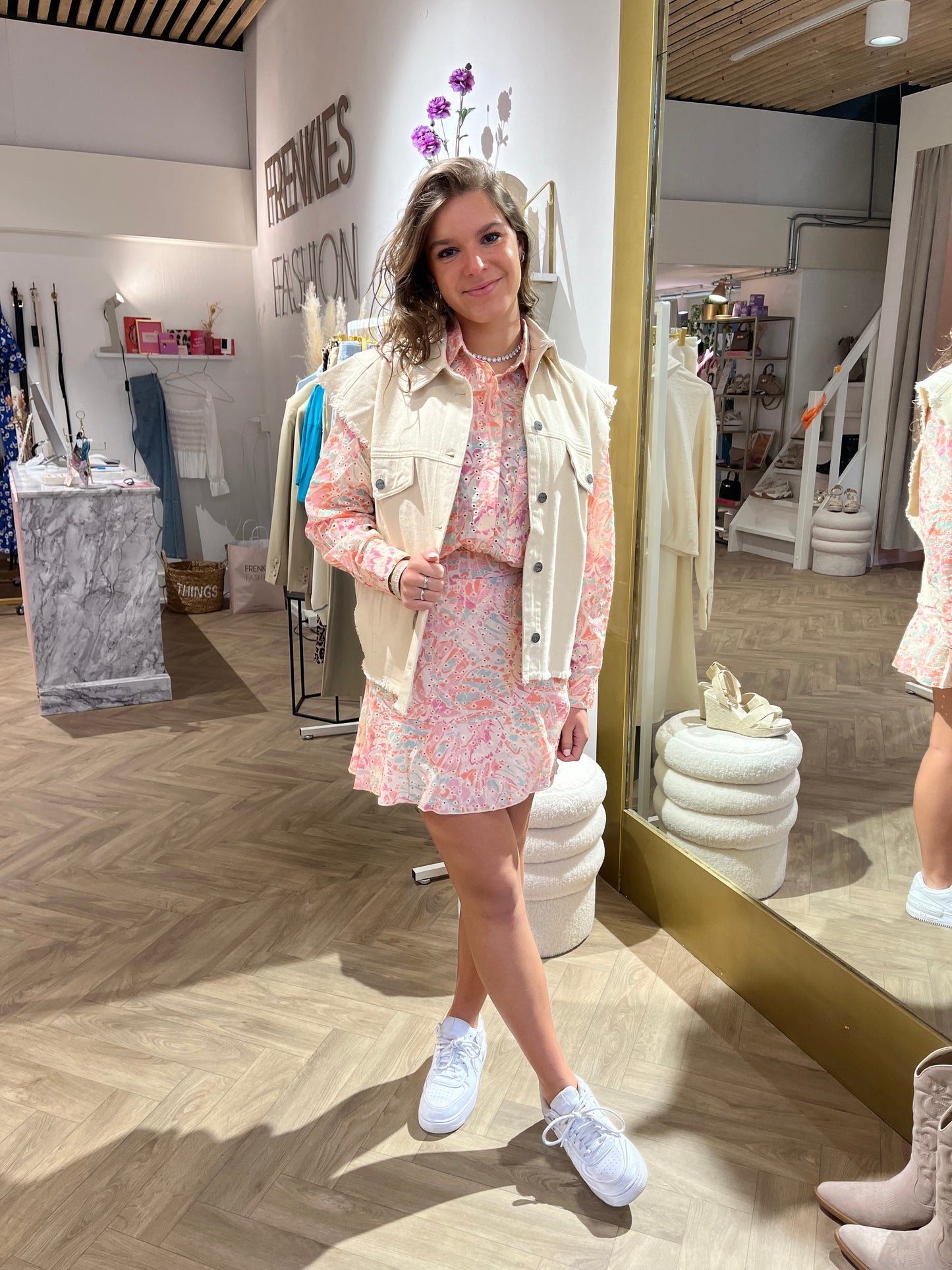 Skirt Mila Lichtroze voor dames