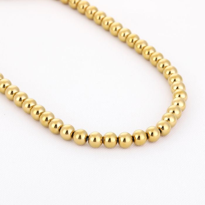 Necklace Beads Gold voor dames