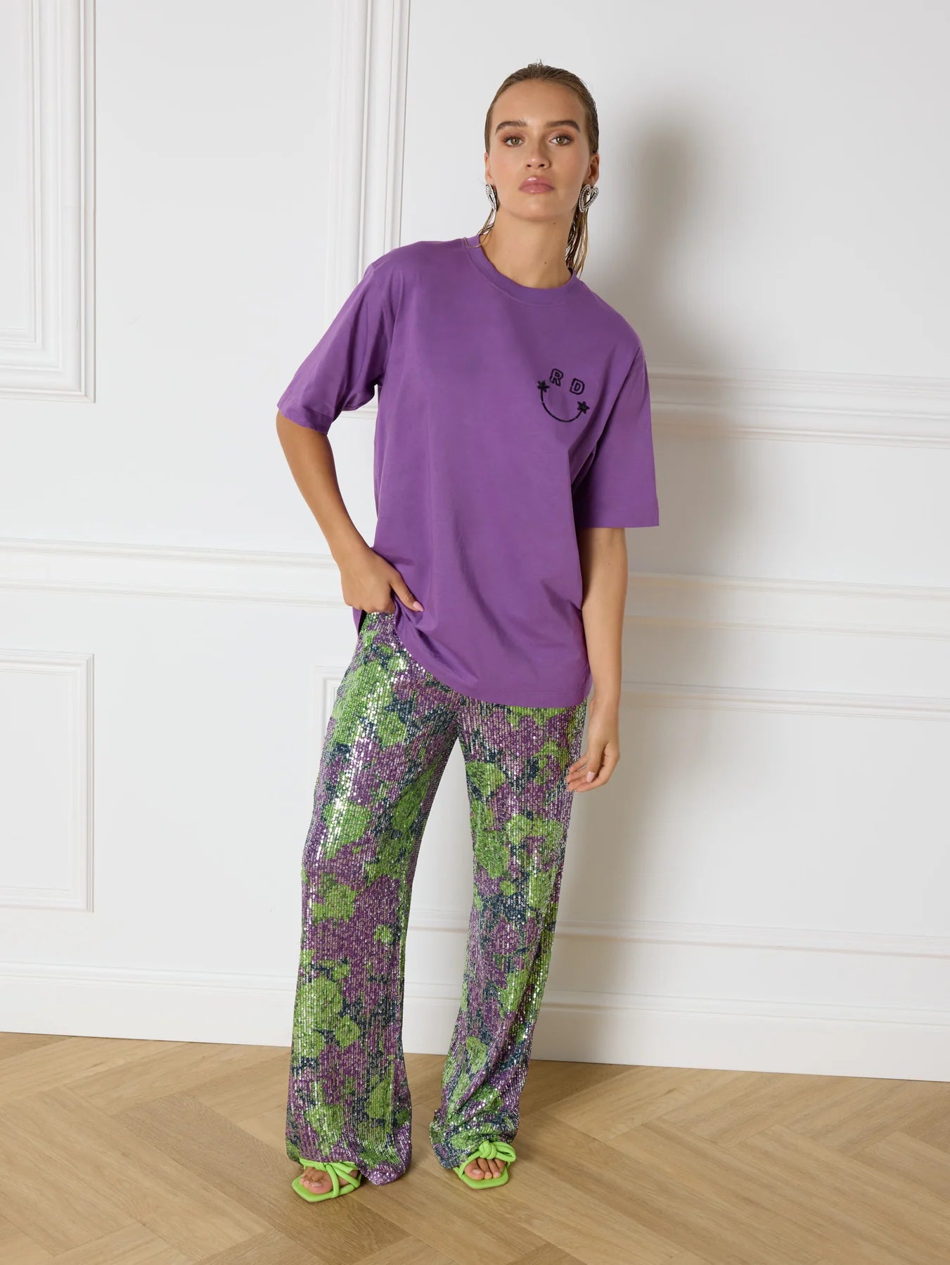 T-shirt Mexie Paars voor dames