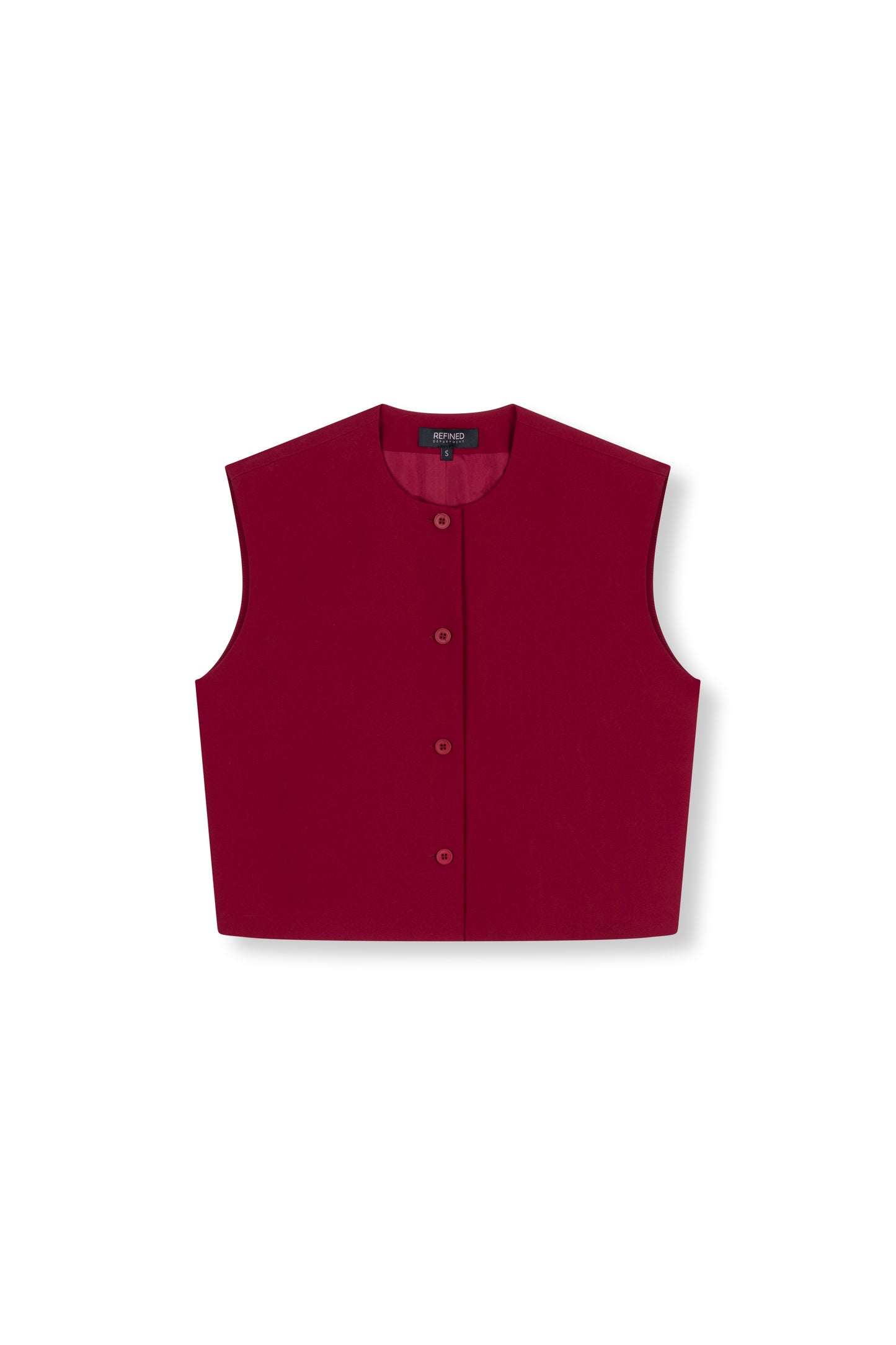 Gilet Jole Bordeaux voor dames