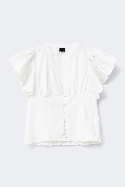 Blouse Kiki White voor dames
