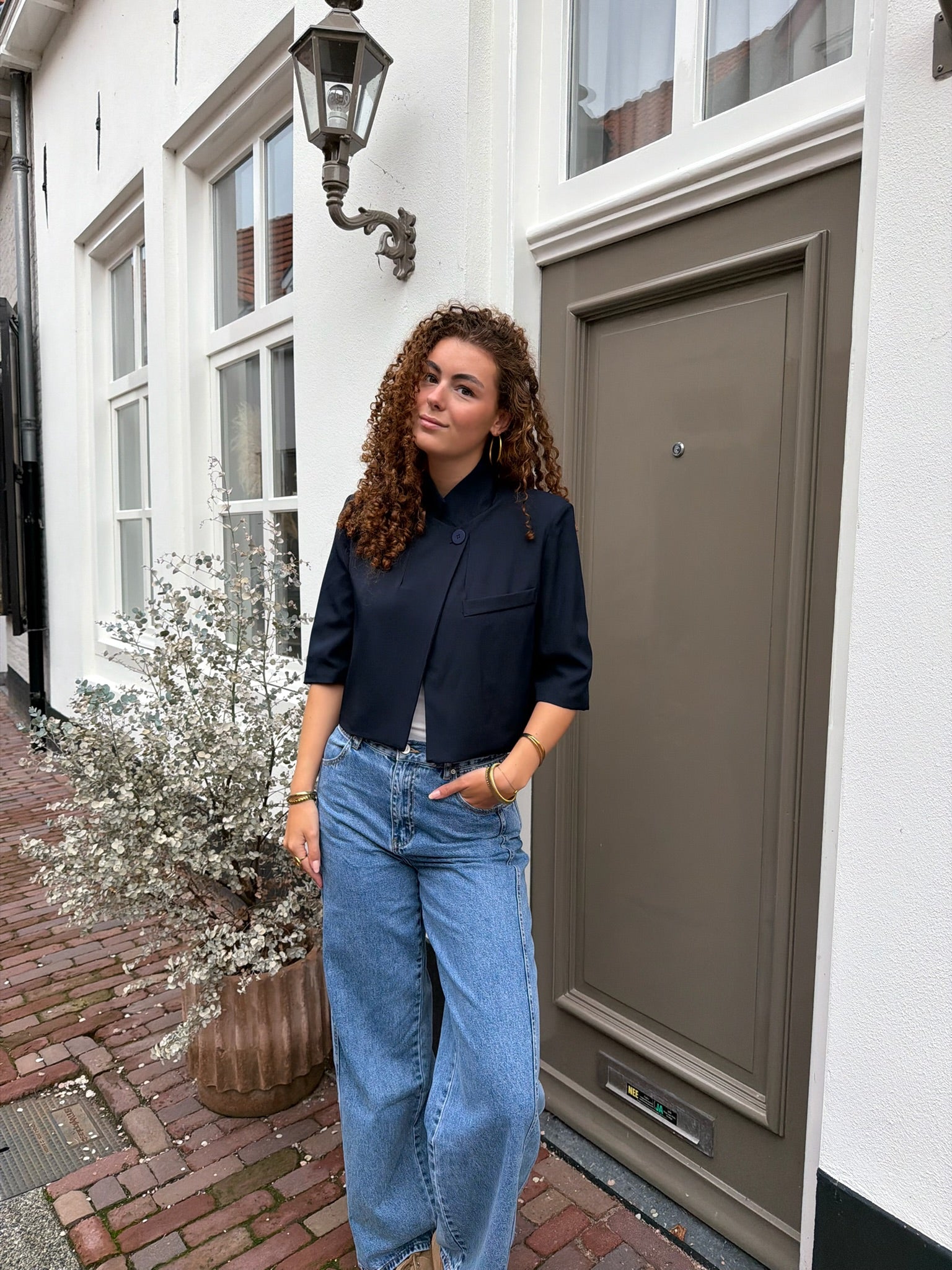 Blazer Tamar Short Blue voor dames