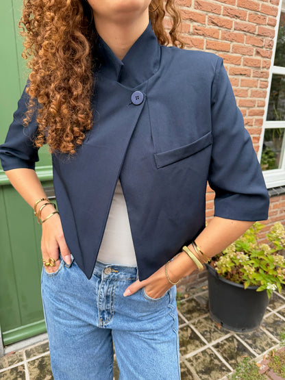Blazer Tamar Short Blue voor dames