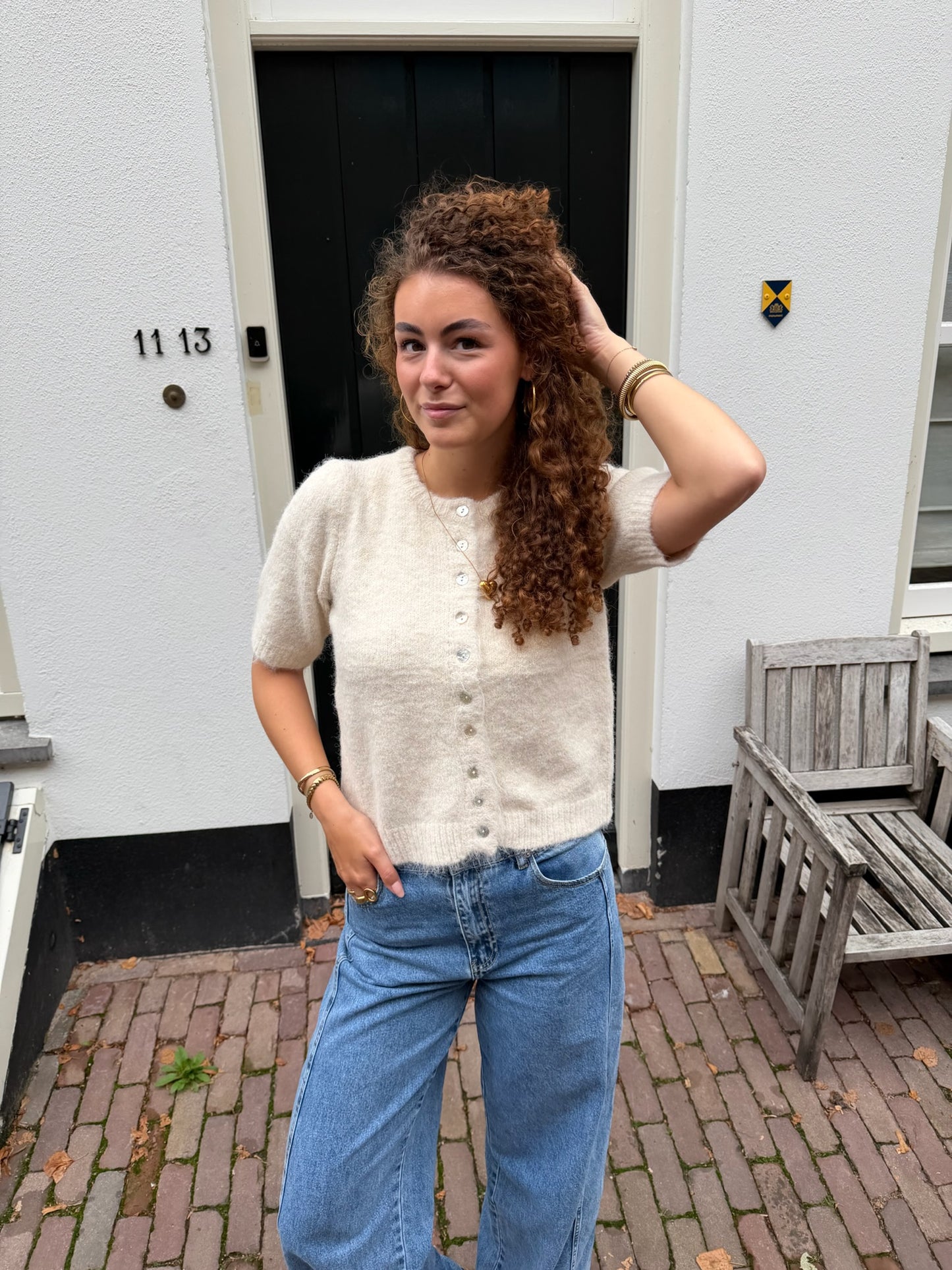 Cardigan Maan Knit Beige voor dames