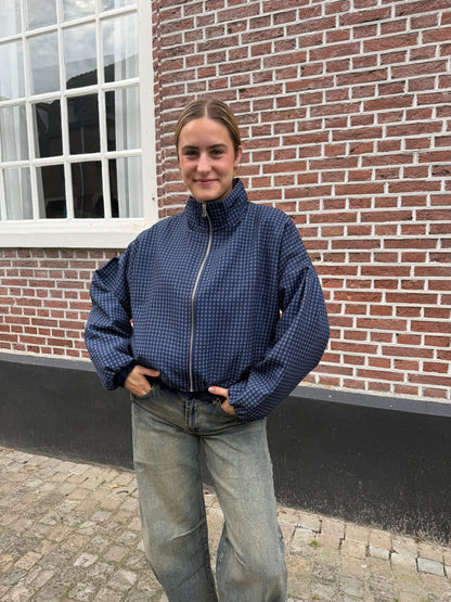 Jacket Julia Check Blue voor dames