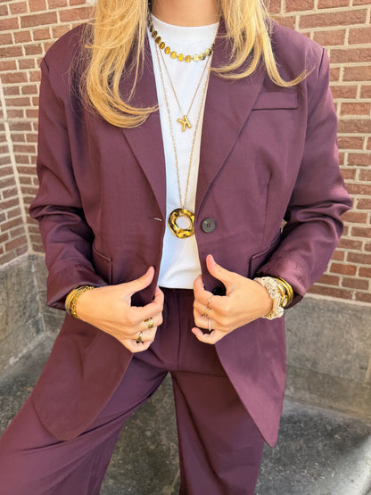 Blazer Lauren Bordeaux voor dames