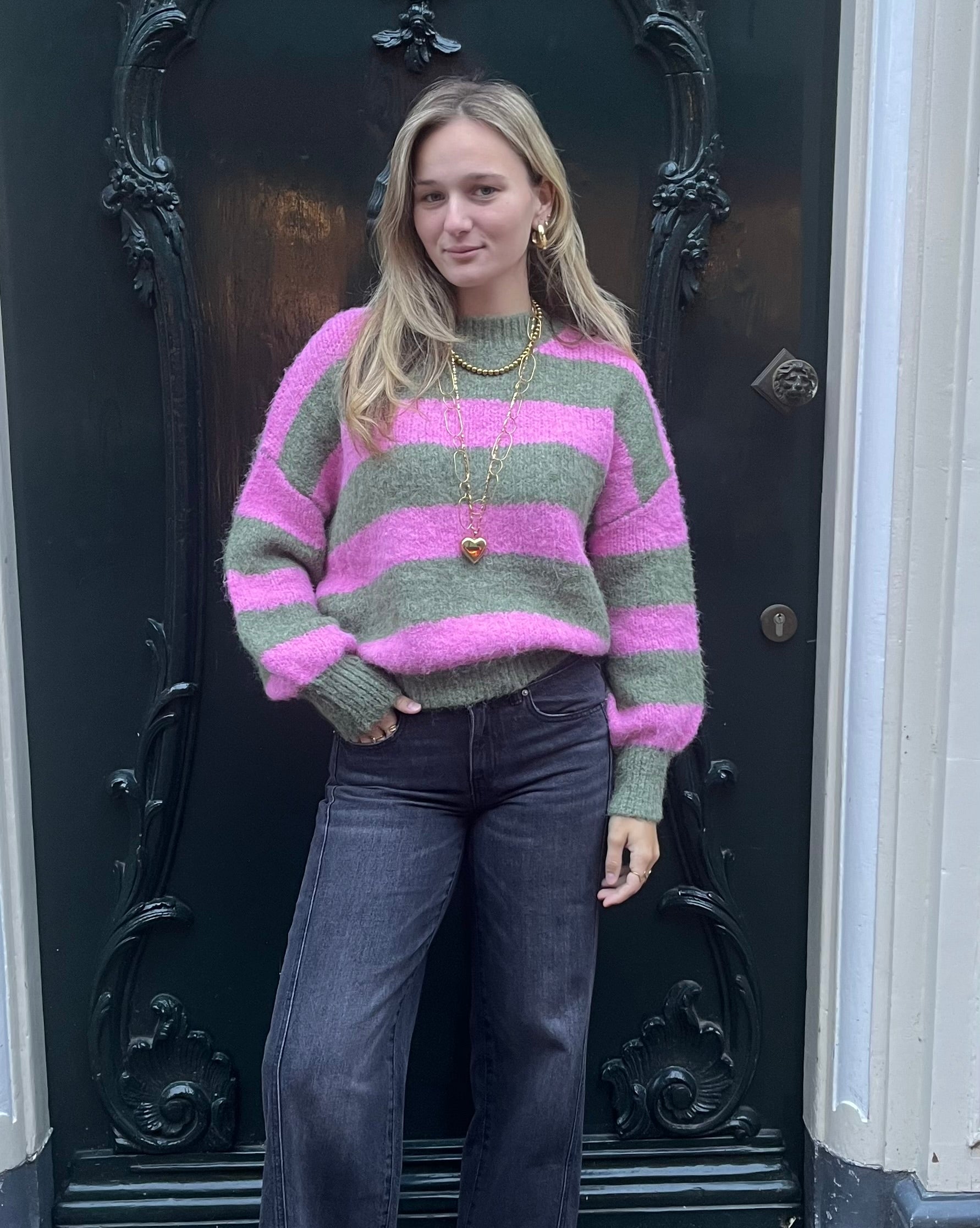 Trui Pien Groen voor dames