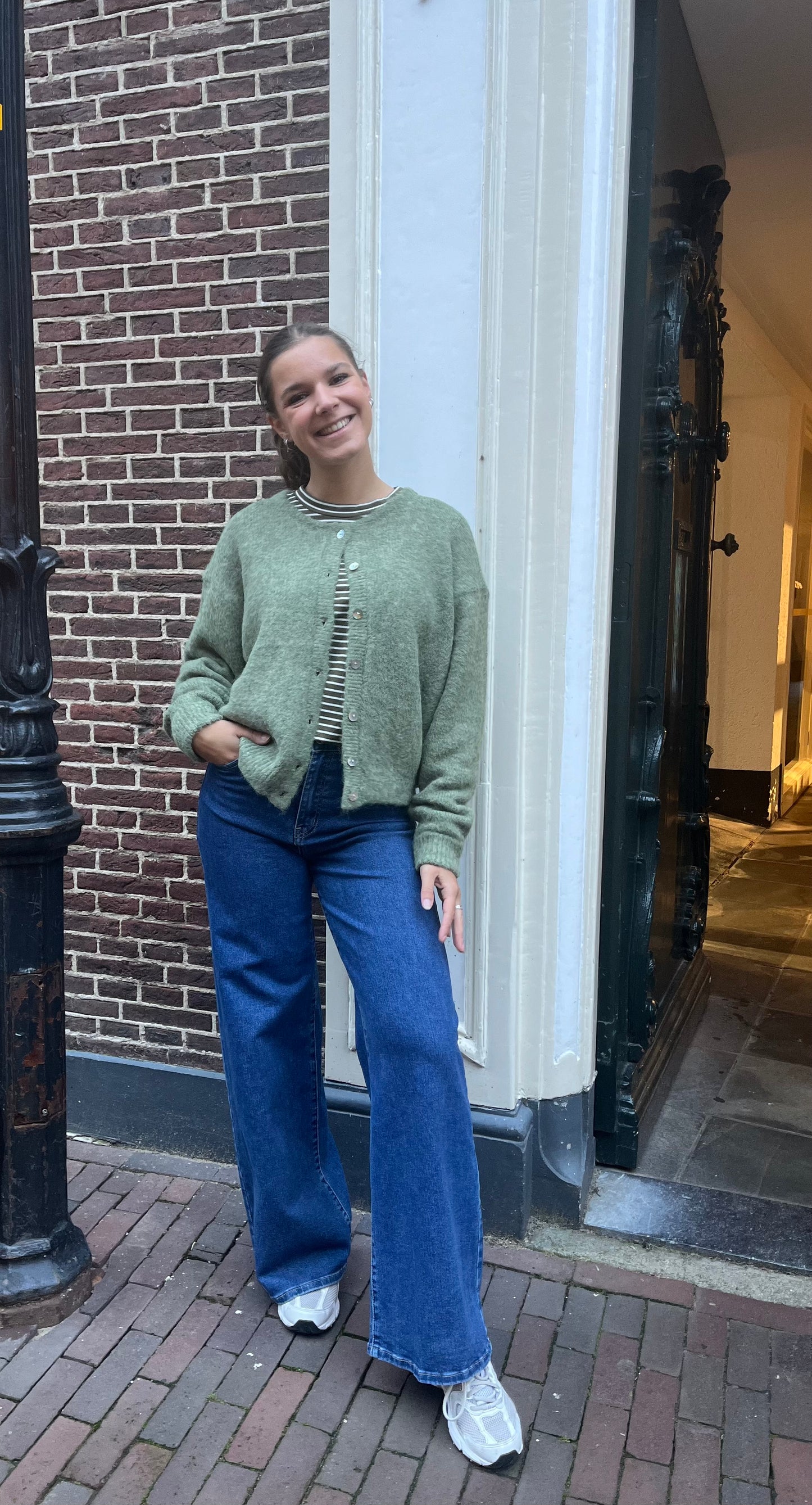 Vest Tessa Groen voor dames