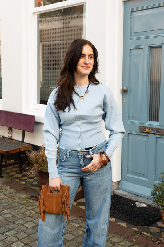 Vest Cashmere Blauw voor dames