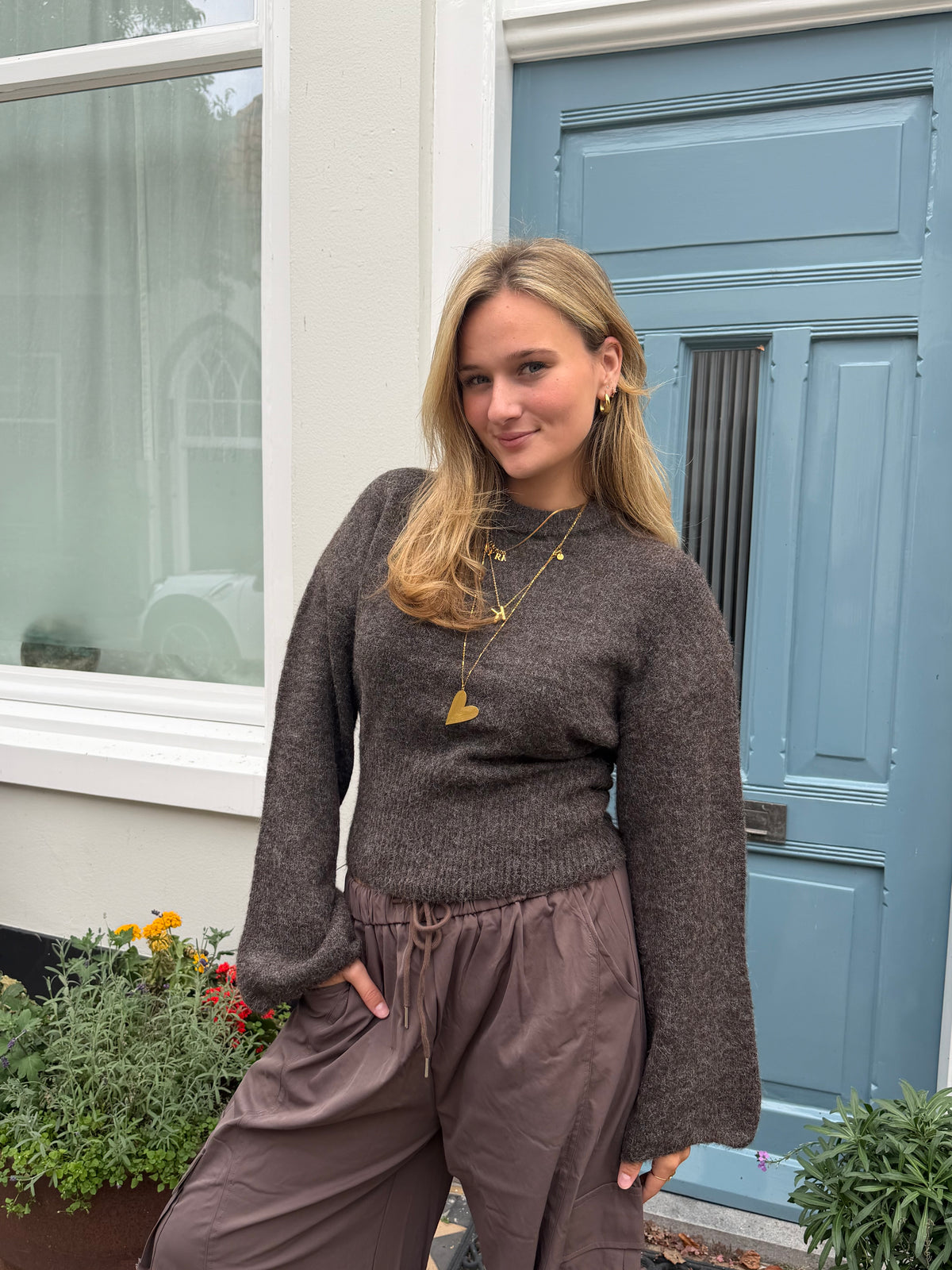 Knit Florien Brown voor dames