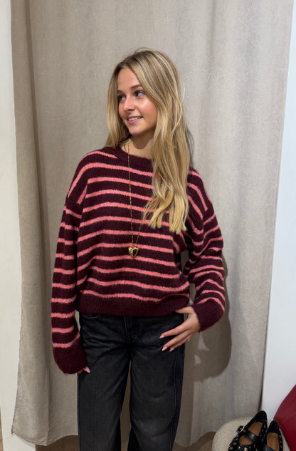 Trui Sara Bordeaux voor dames