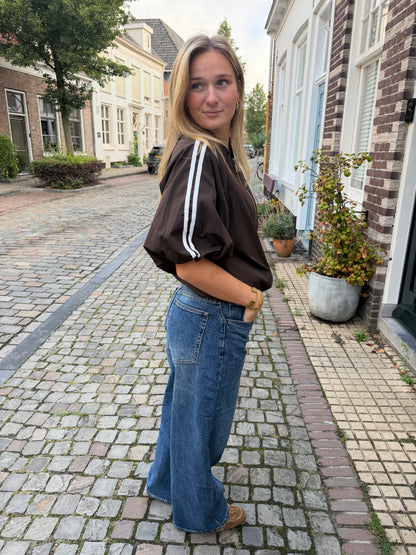 Jacket Marly Stripe Brown voor dames