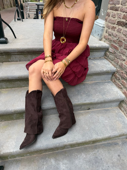 Boots Jade Overlay Brown voor dames