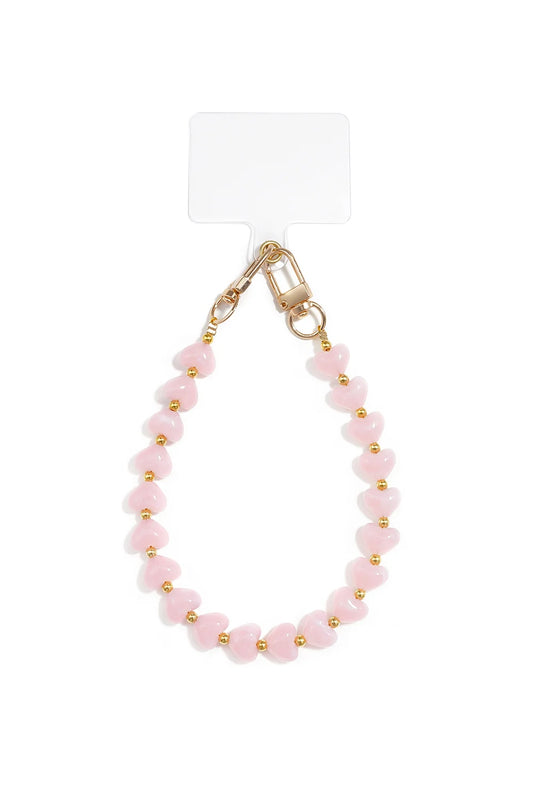 Telefoonkoord Hart Pink voor dames