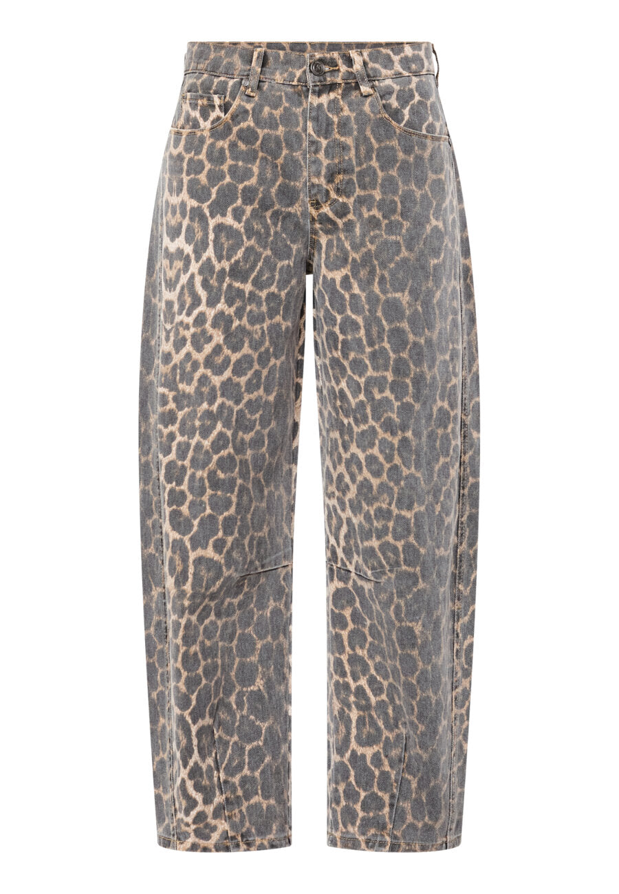 Jeans Fiora Balloon Leopard voor dames