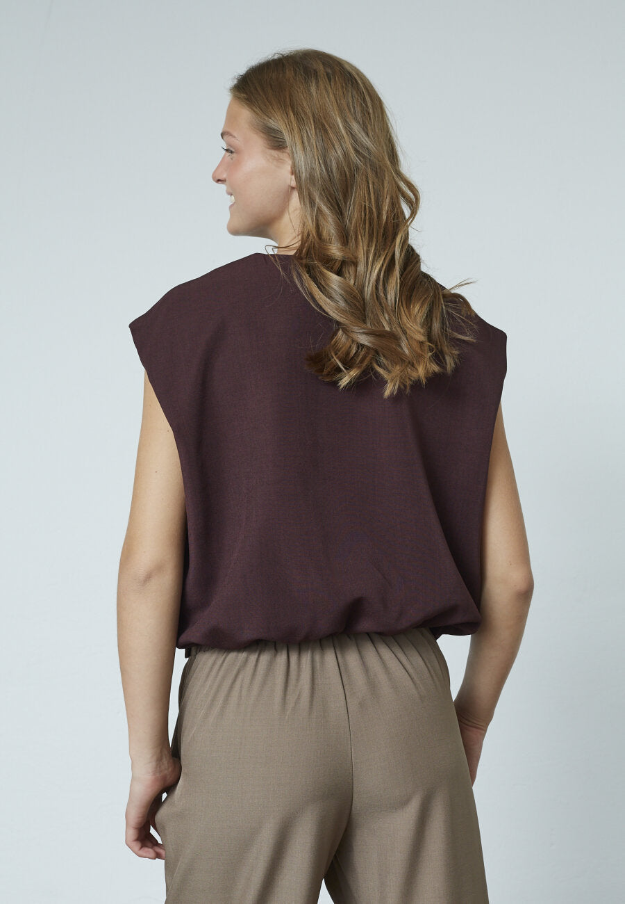 Gilet Elsa Bruin voor dames